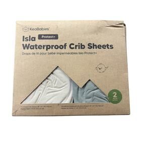 NIB - KeaBabies Waterproof Crib Sheet Set